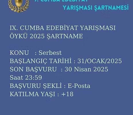 9. Cumba Edebiyat Yarışması